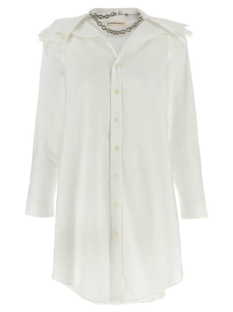 オールインワン・サロペット Y/Project Chemisier Dress With Asymmetric Collar Y/Project Chemisier Dress With Asymmetric Collar | ShopSimon