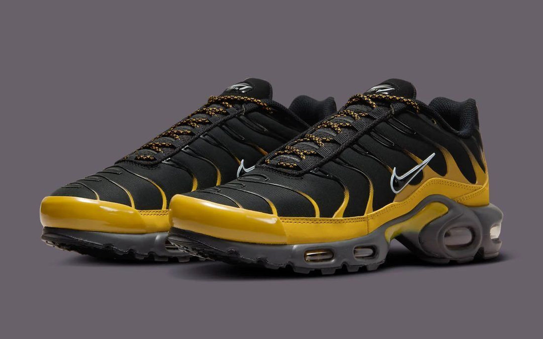Nike Men's Air Max Plus Fb9722-700 Sneakers Bronzine Black Lace Up