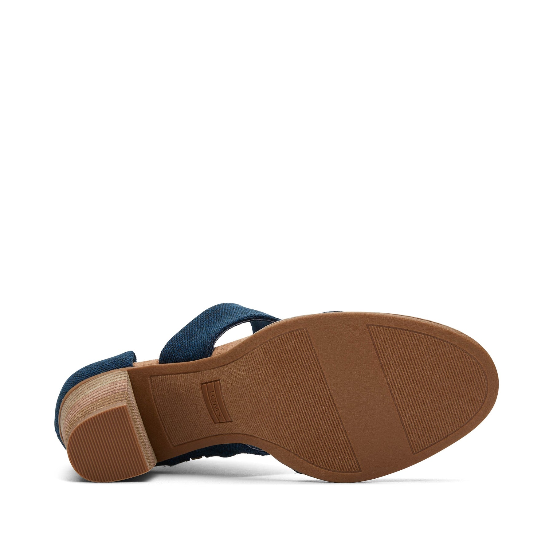 TOMS Shoes Milan Navy Closed Toe Heel ShopSimon