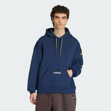 adidas Men's Equipment Ribbed Hoodie (Night Indigo)