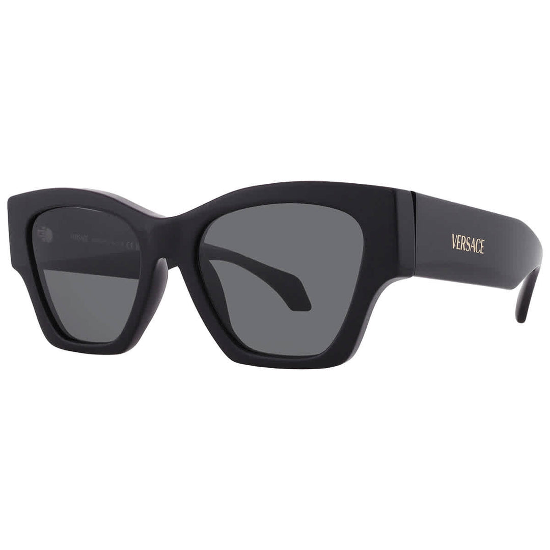 Versace Dark Grey Square Ladies Sunglasses Ve4492u Gb1/87 53  display picture 2