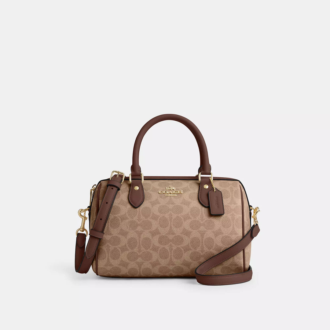 Coach Outlet Rowan Satchel Bag In Signature Canvas ShopSimon