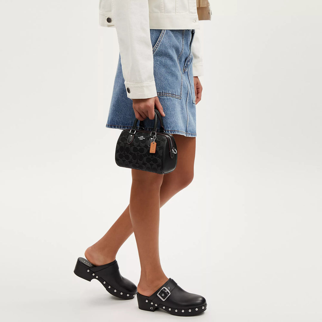 Coach Outlet Mini Rowan Crossbody In Signature Denim | ShopSimon