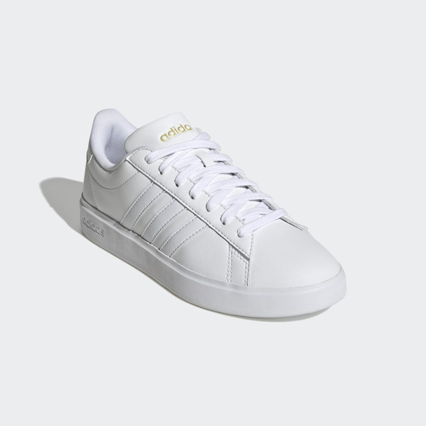 adidas gazelle silver green womens adidas Women's Grand Court 2.0 Tennis Shoes – League Outfitters main image 1