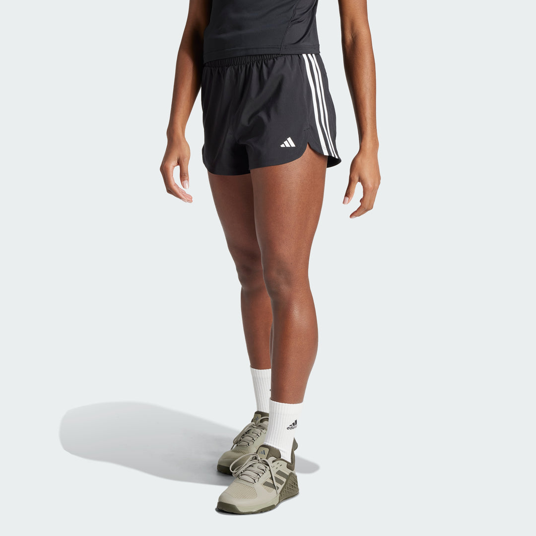 ■adidas■ Essential Training 3S Woven Shorts JC7718 adidas Essentials Training 3-Stripes Woven Shorts - Black