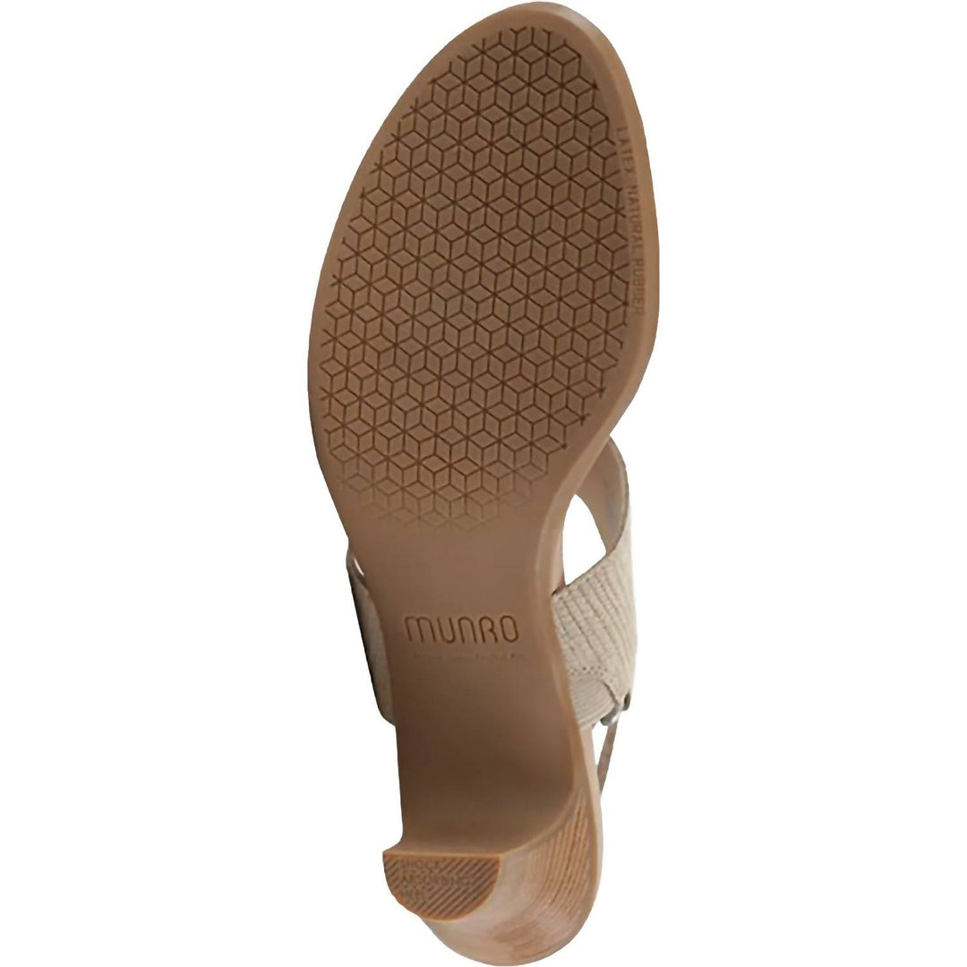 Munro Women's Livia Sandals In White/tan Combo ShopSimon