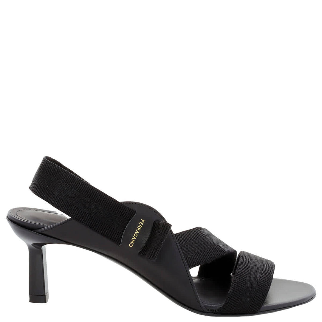Salvatore Ferragamo Ferragamo Black Vara Bow Vale 55 Sandals