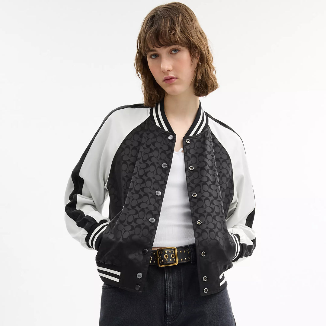Coach Outlet Reversible Signature Souvenir Varsity Jacket | ShopSimon