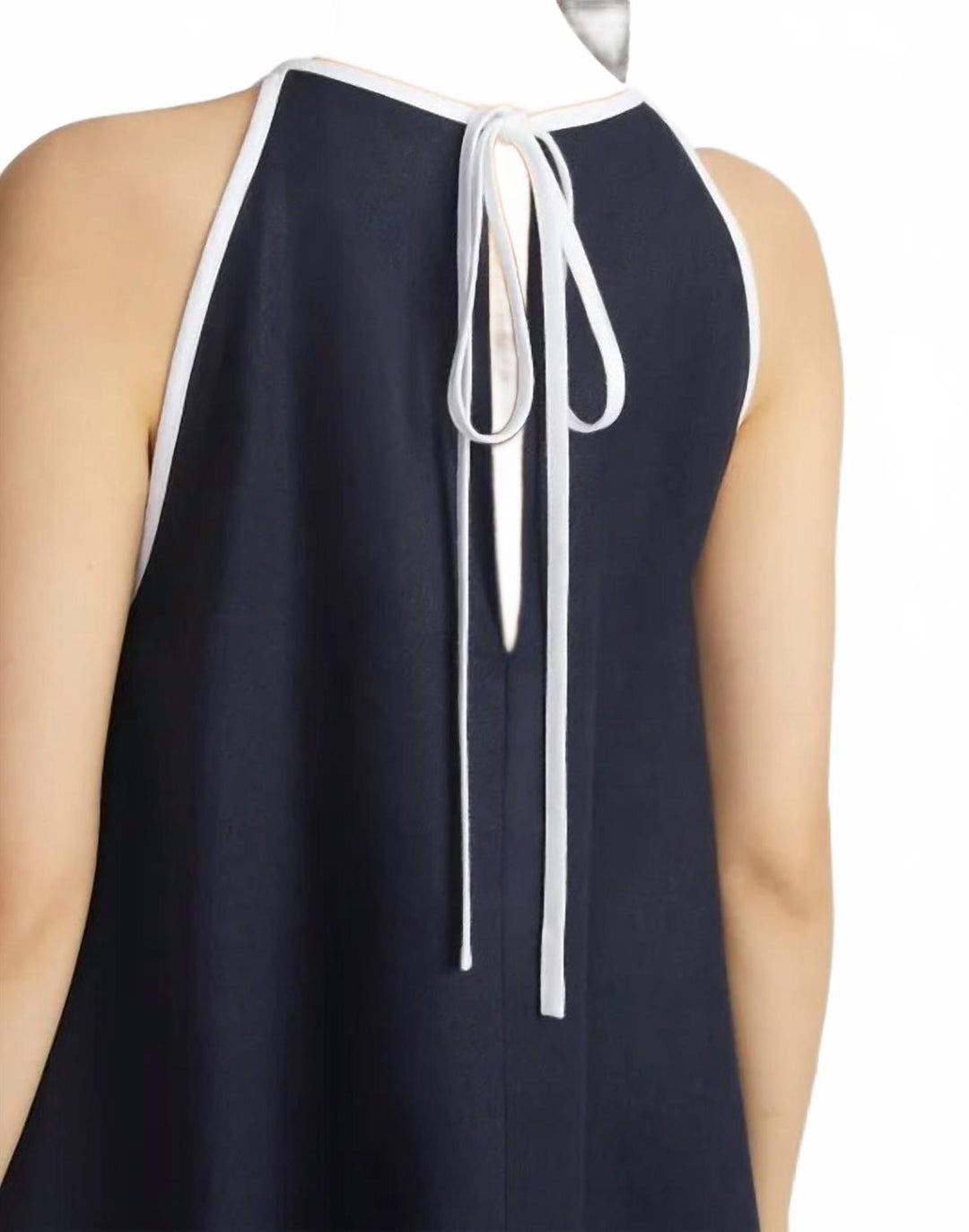Lafayette 148 Linen Tipped Swing Dress In Ink | ShopSimon Lafayette 148 Linen Tipped Swing Dress In Ink | ShopSimon