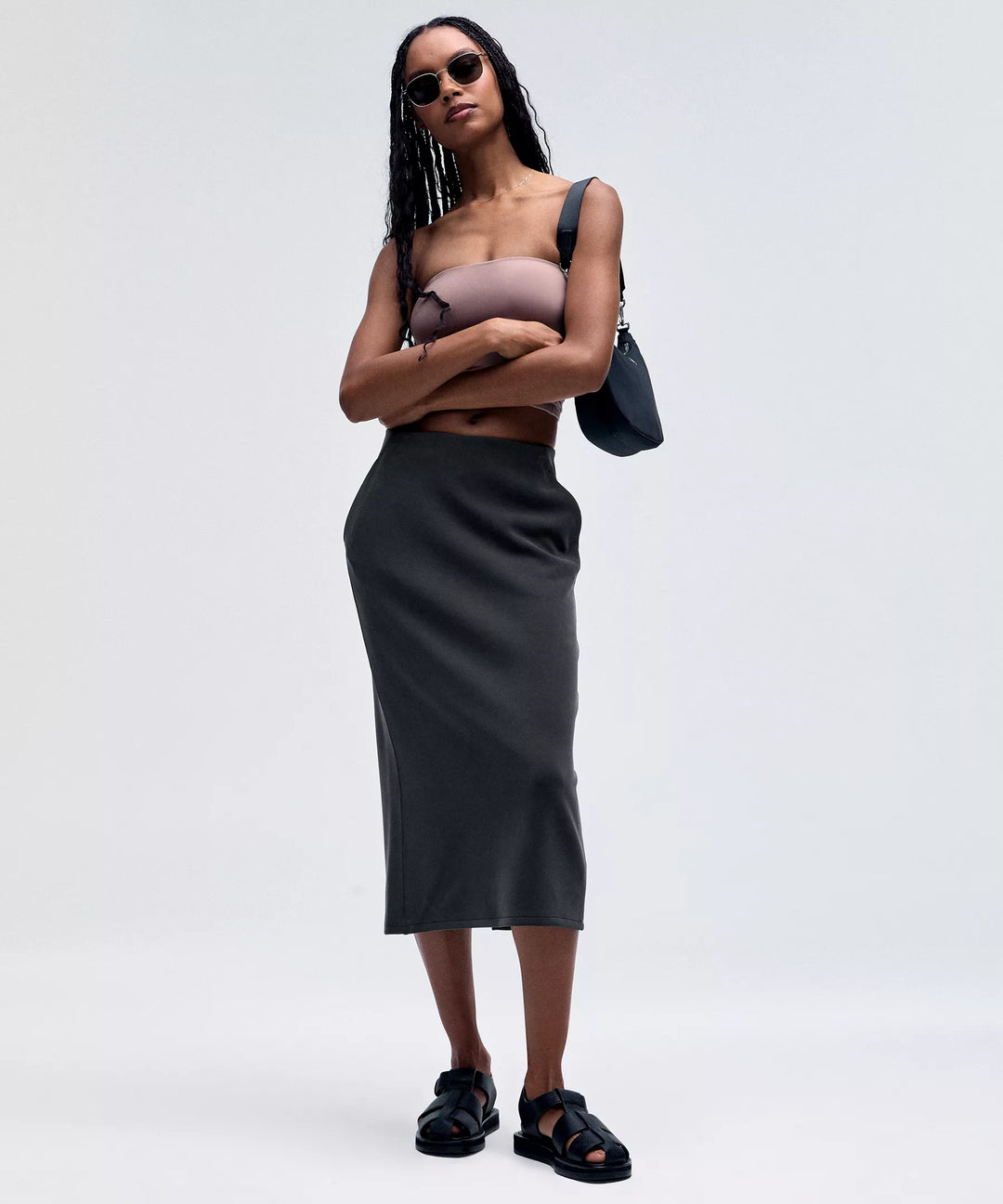 lululemon softstreme midi dress Lululemon Softstreme Midi Dress - Powder Blue