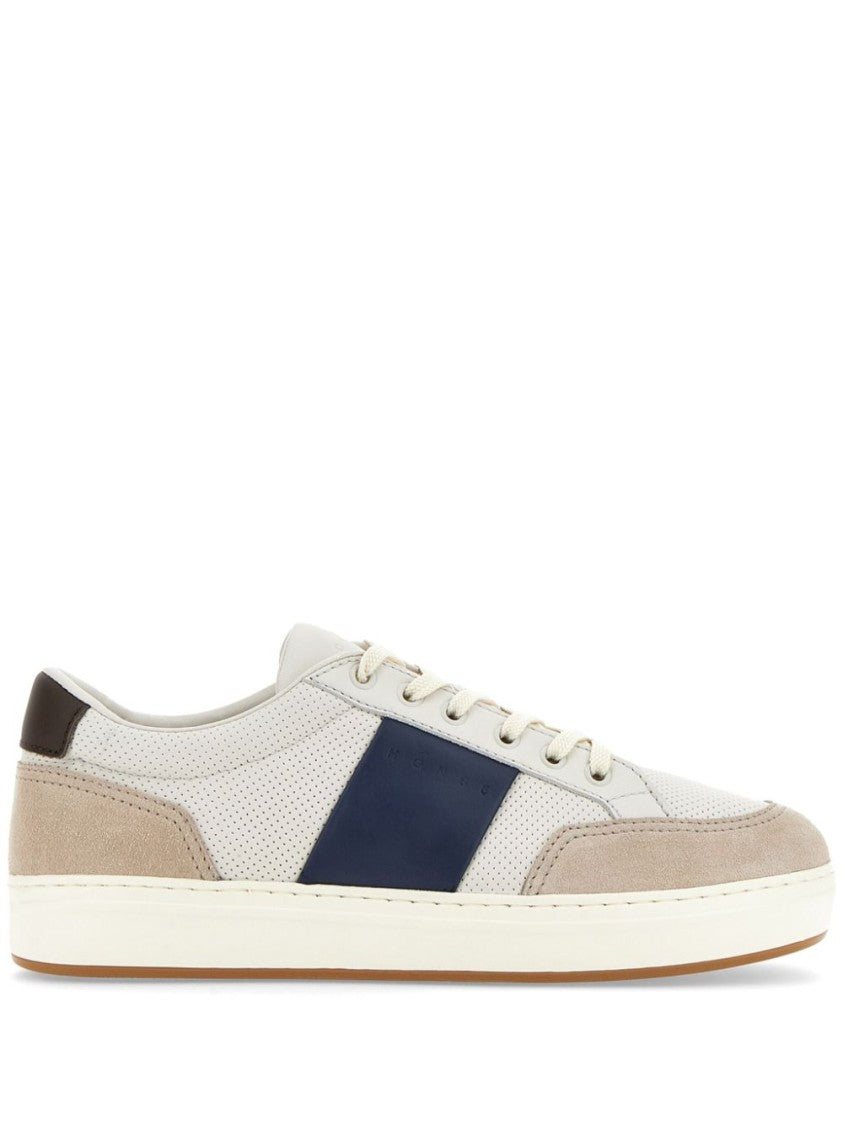 Hogan White Sneakers With Perforated And Smooth Textures