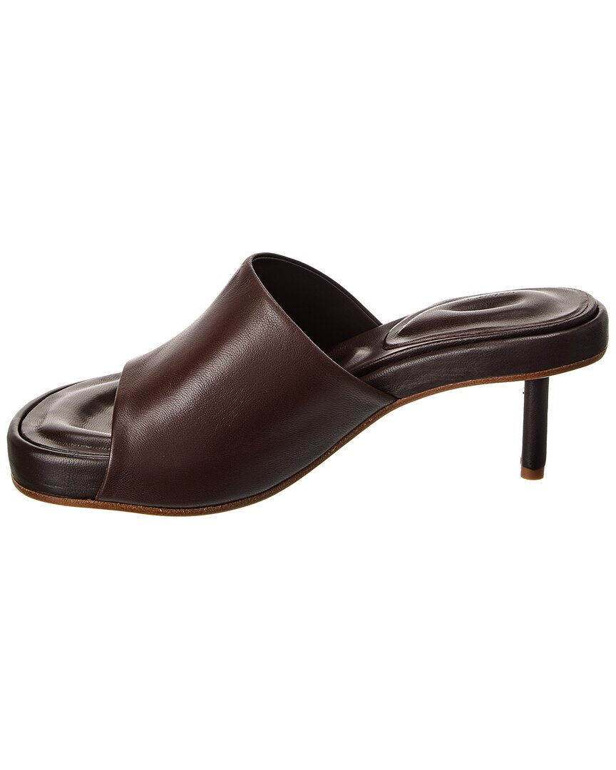 Jacquemus Argilla 人工ファーシアリングサンダル 55mm Jacquemus Les Mules Argilla Leather Sandal | ShopSimon