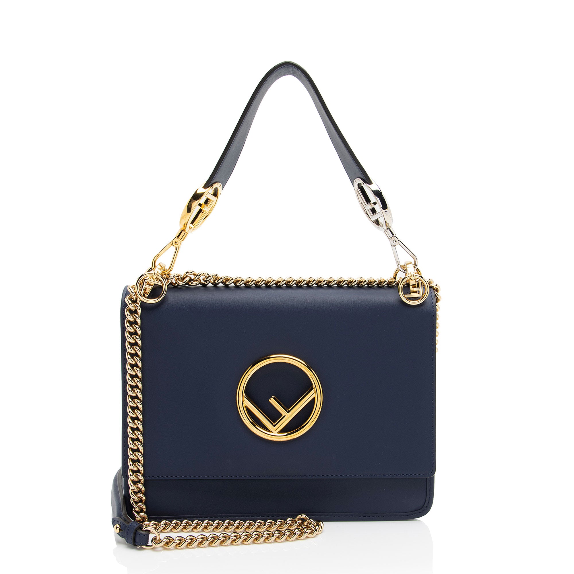 Fendi Fendi Leather Kan I F Medium Shoulder Bag,Specials : American Fashion Style Bags On Sale