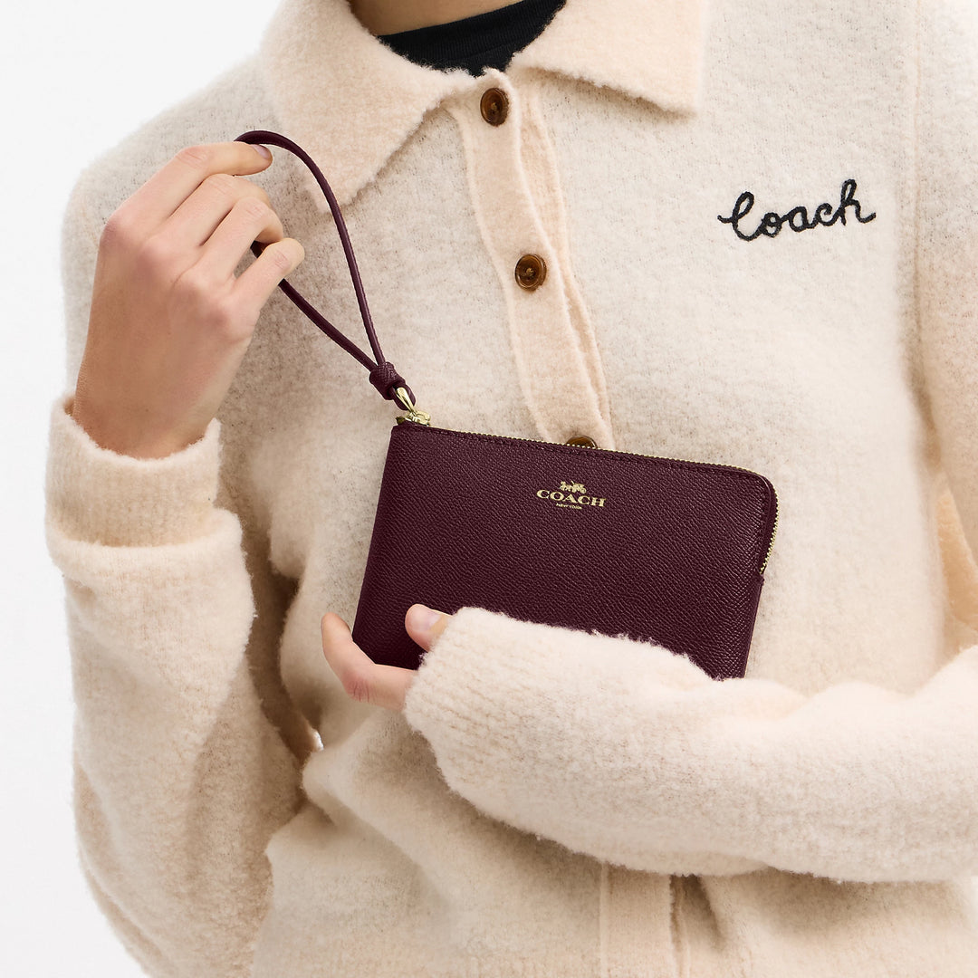 Coach Outlet Corner Zip Wristlet | ShopSimon