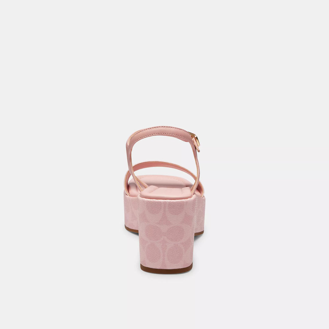 Coach Outlet Gale Wedge Sandal In Signature Canvas | ShopSimon