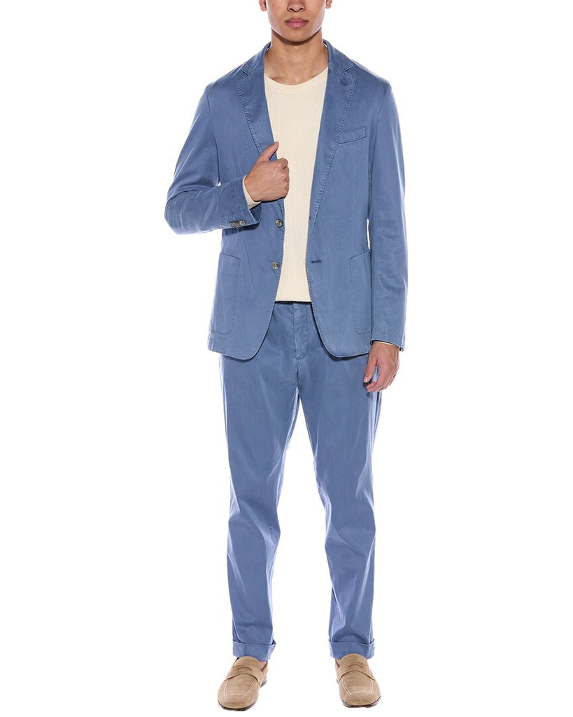 【送料&関税込】Hugo Boss Hanry Linen Two-pieces Suit BOSS Hugo Boss 2pc C-Hanry Slim Fit Linen-Blend Suit