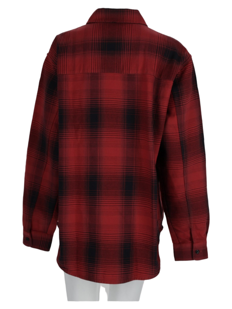 OUR LEGACY Checkered Long-Sleeve Shirt With Button-Down Front And Chest ...