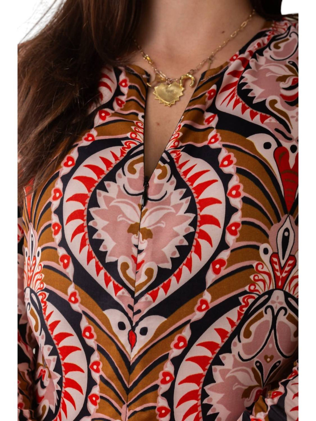 brown pineapple jewelry midi dress Brown Pineapple Jewelry Midi Dress FARM Rio