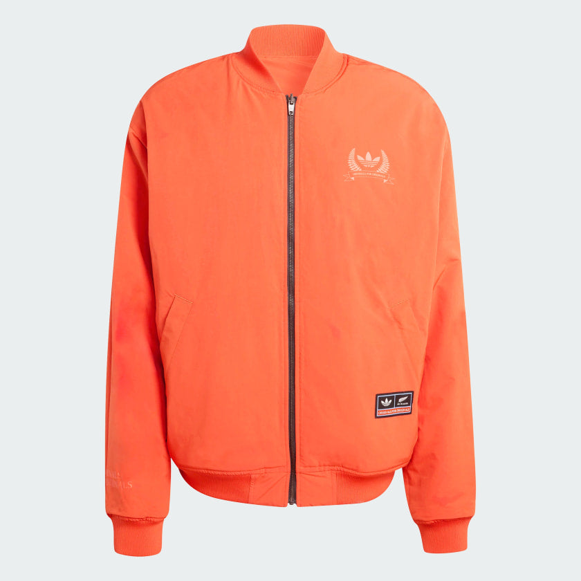 adidas Men's Originals & All Blacks Reversible Team Bomber Jacket