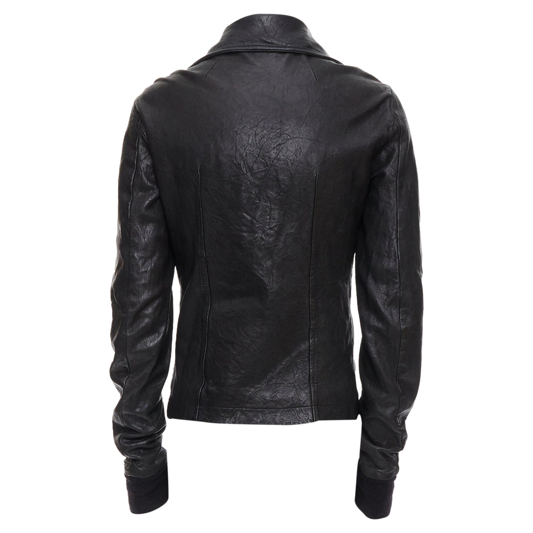 Olmar And Mirta レザー　ライダースジャケット　LZ Rick Owens Lambskin Leather Olmar Mirta Zip Motorcycle Jacket