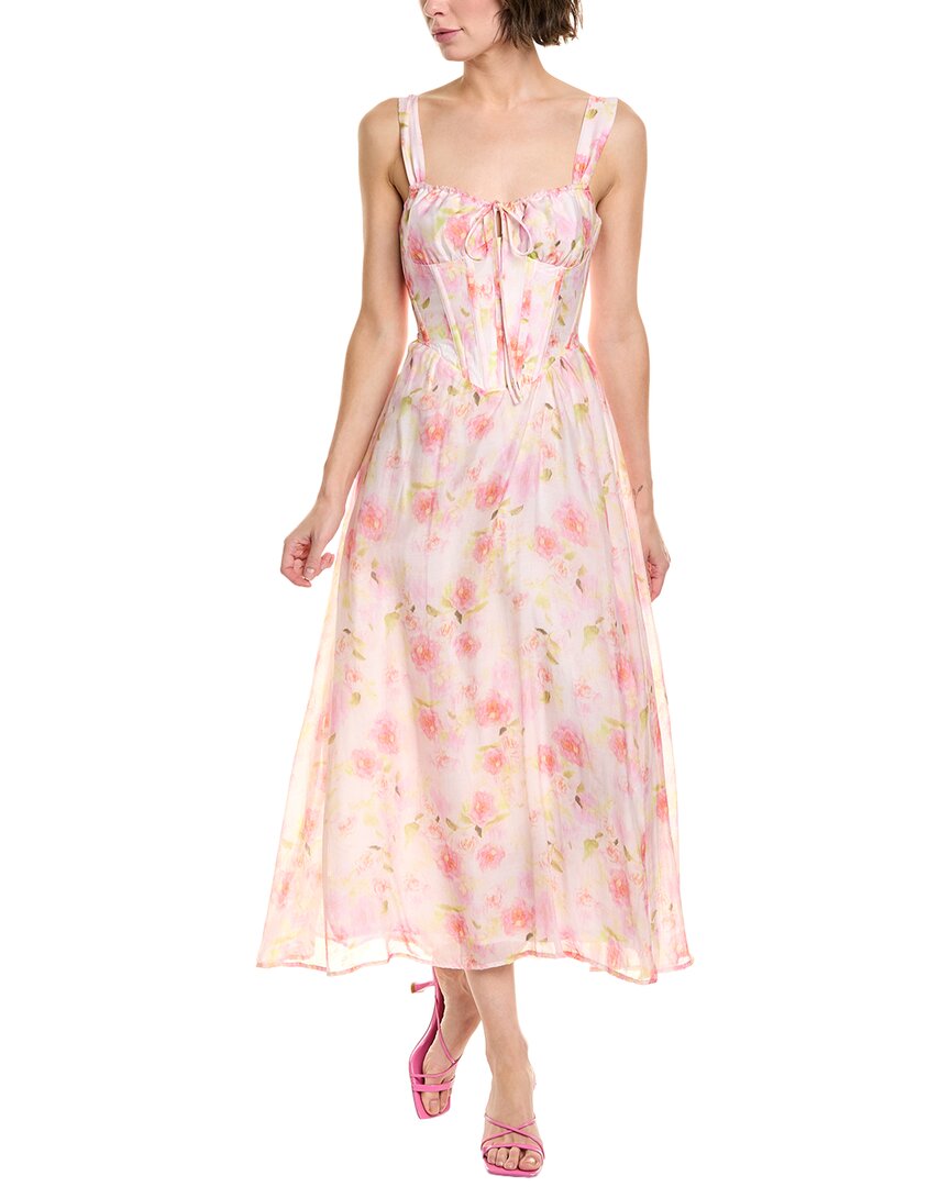 knee length dresses for ladies Bardot Esra Printed Midi Dress
