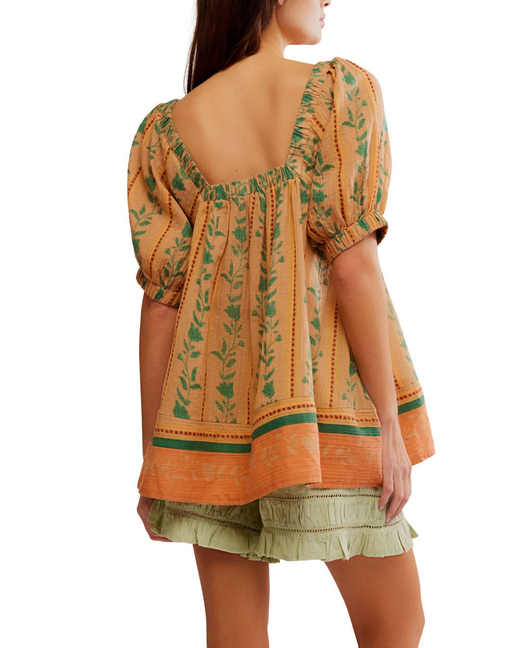knee length dresses for ladies Free People Santorini Printed Tunic In Brioche Combo main image 1