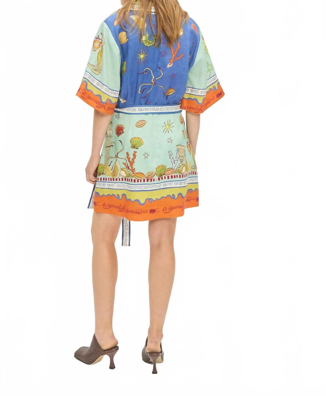 ALEMAIS Surrealist Summer V Mini Dress In Multi | ShopSimon