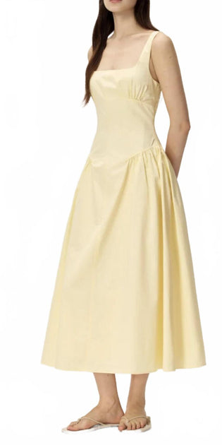 Elodie the Label Calista Dress In Butter | ShopSimon
