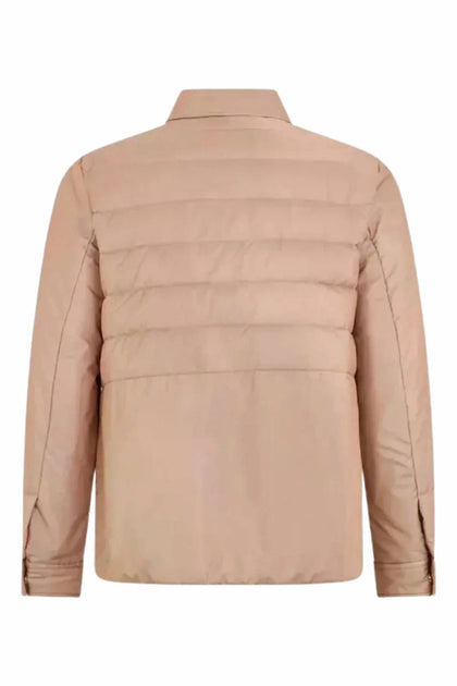 MooRER Women's Zip Hidden Button Closure Long Sleeves Puffer Coat In ...