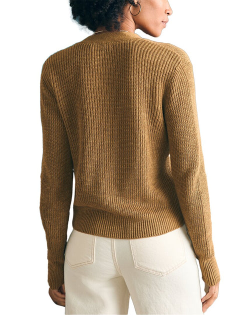 Faherty Miramar Linen-blend Cardigan | ShopSimon