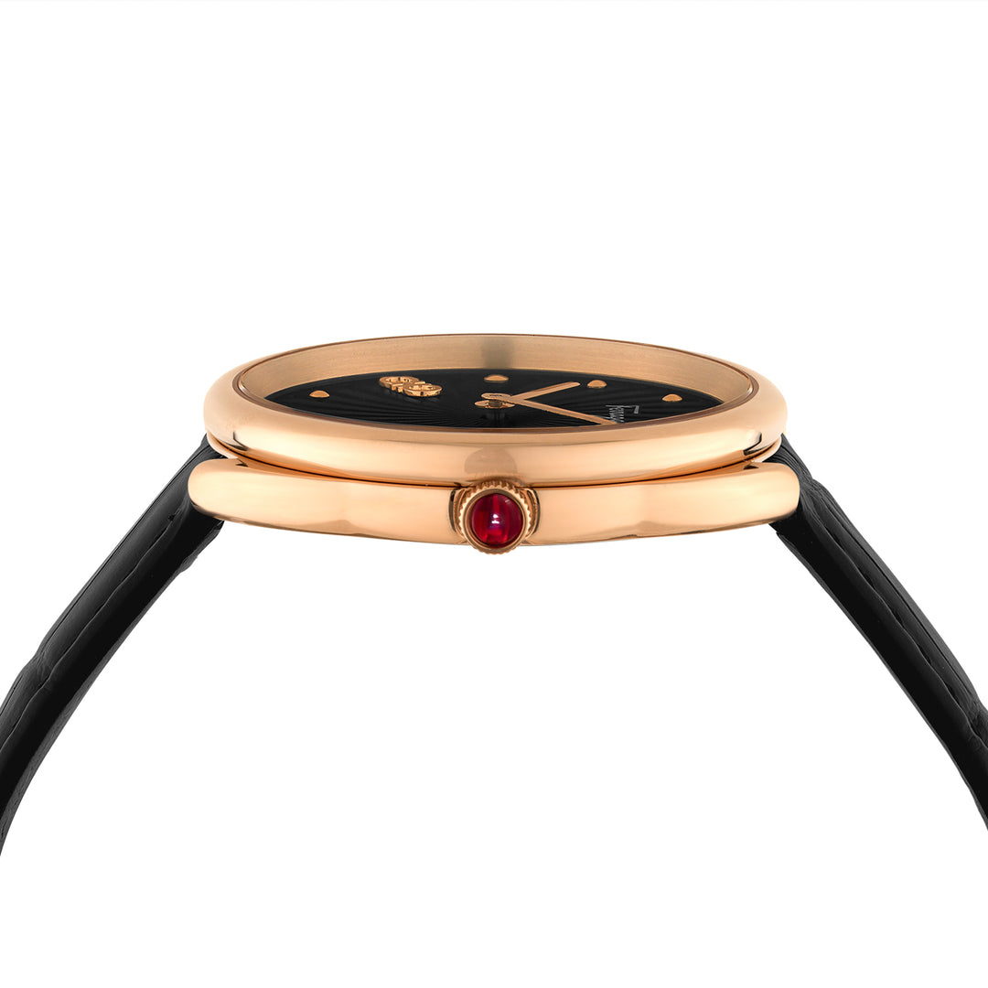 Ferragamo Womens Cuir Gold 34mm Watch Ferragamo Womens Rose Gold 34mm Strap Fashion Watch | eBay main image 3