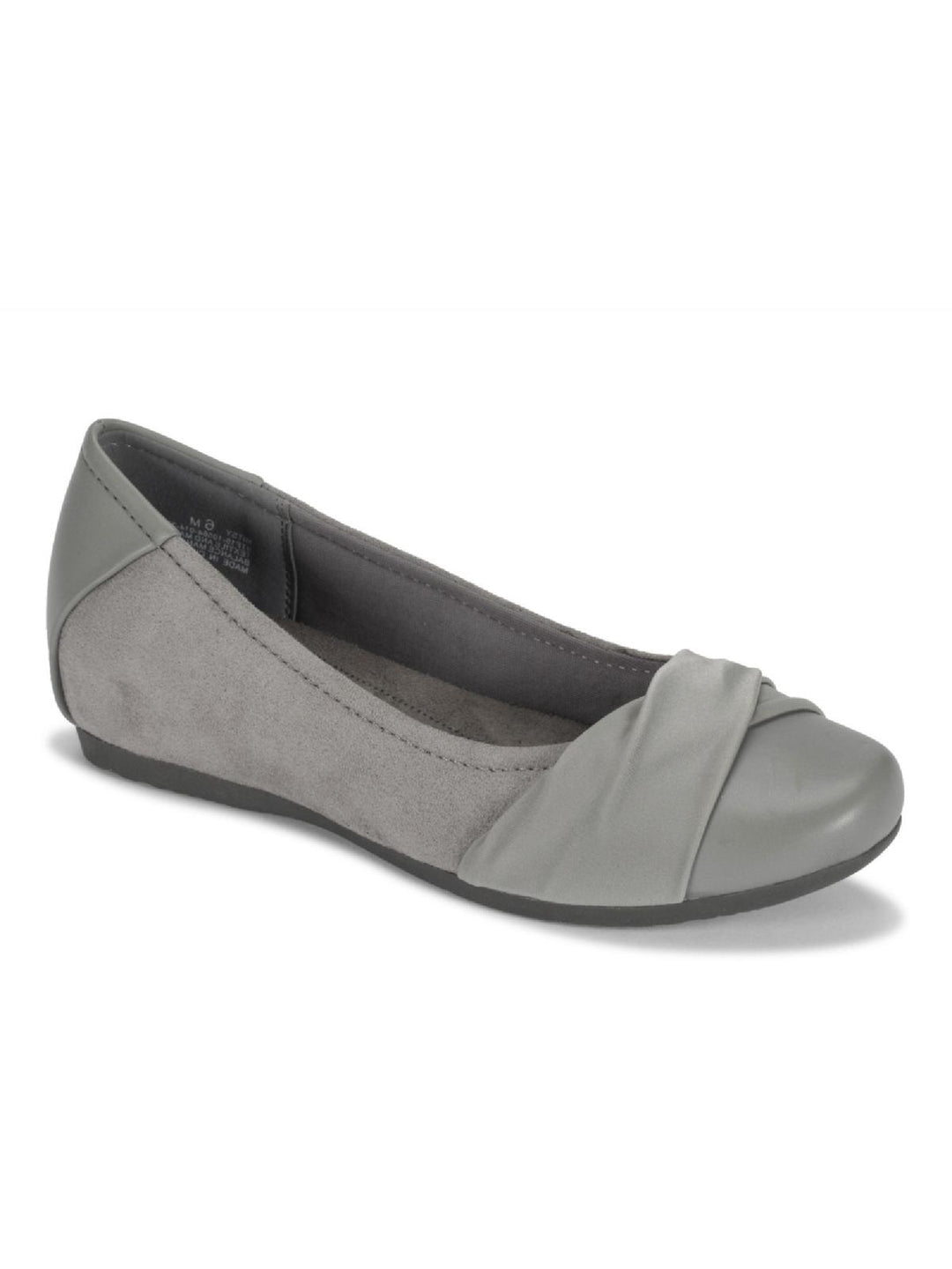 Baretraps Mitsy Womens Faux Leather Twist Front Ballet Flats ShopSimon