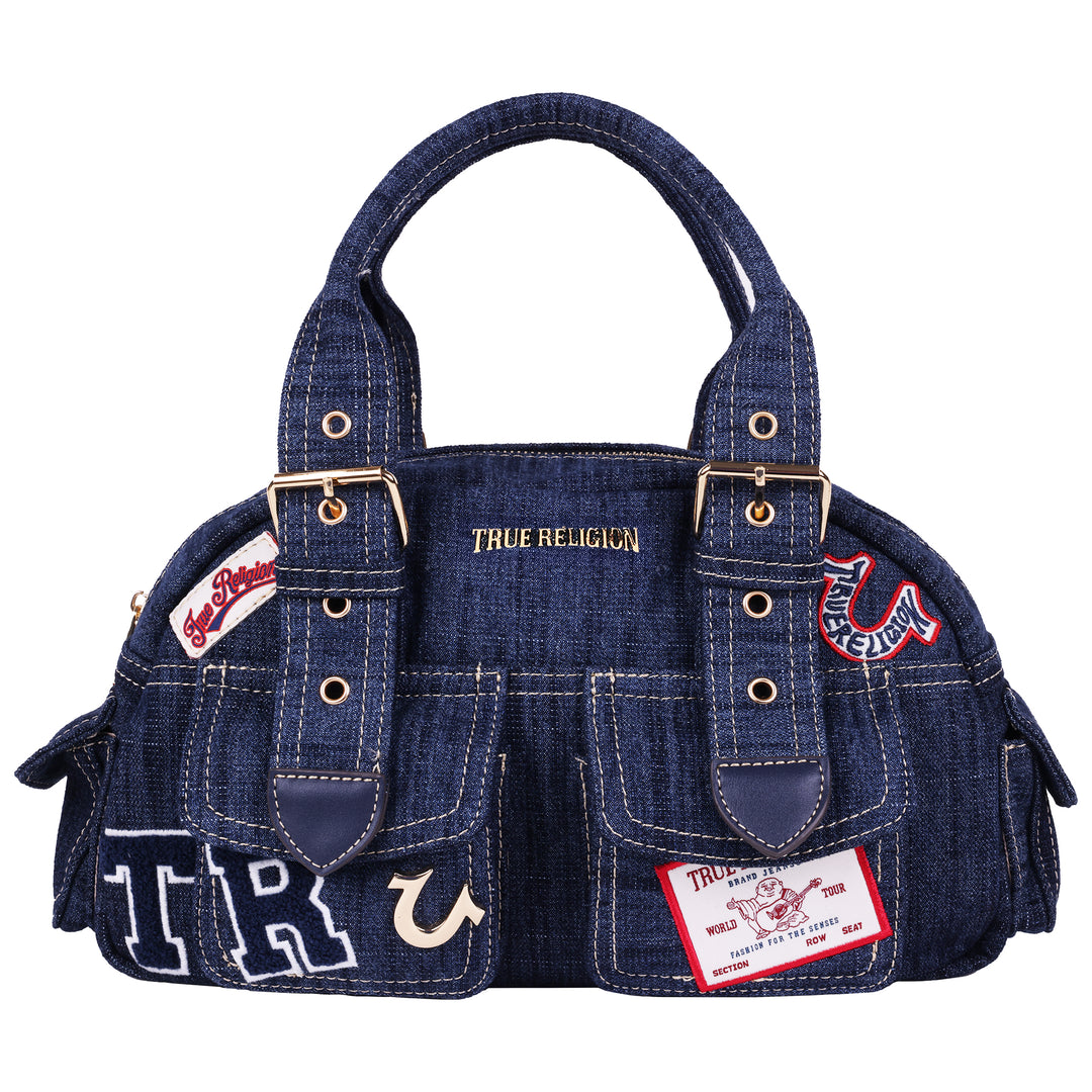 True Religion Multi Patch Satchel | ShopSimon