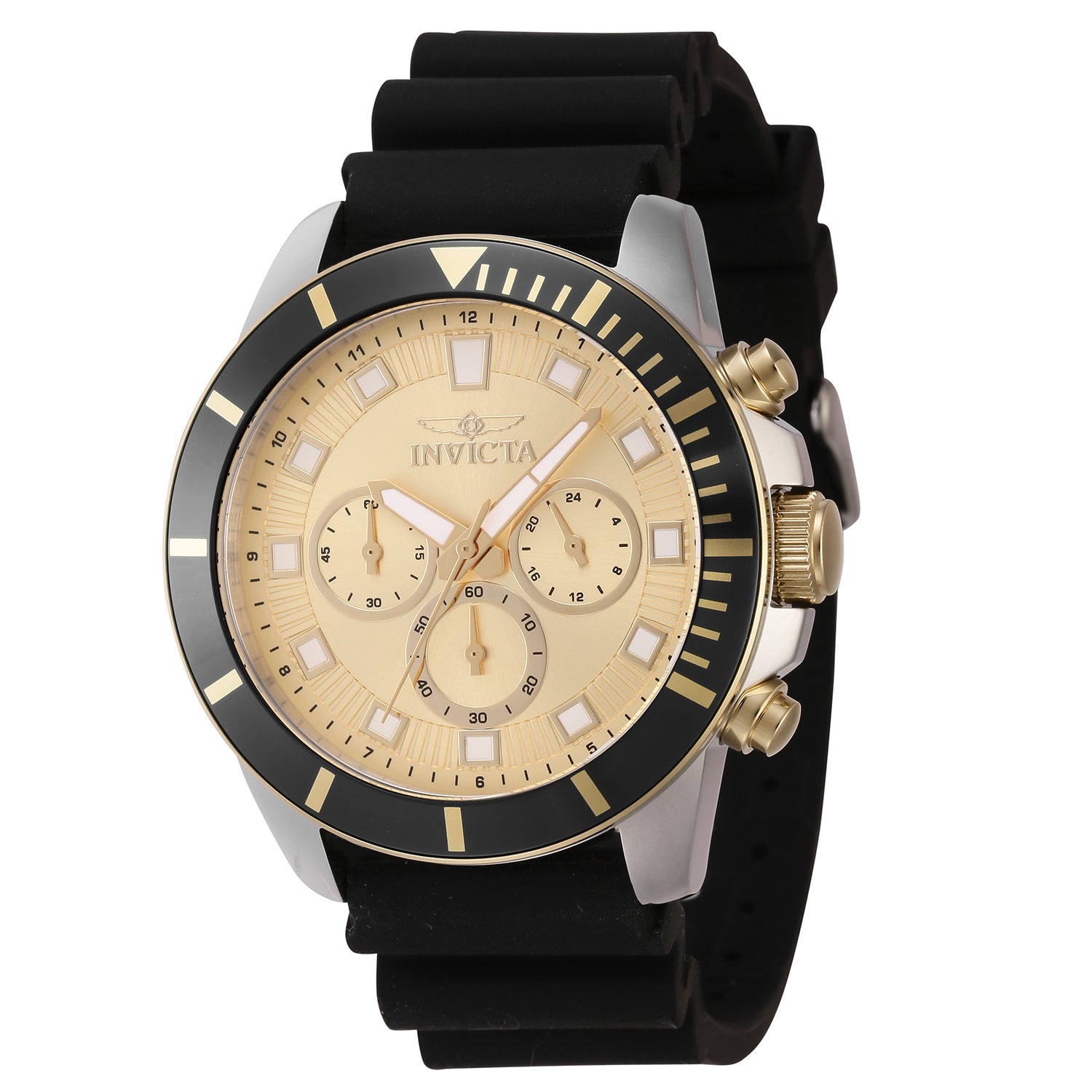Invicta Pro Diver Quartz Gold Dial 45mm Men's Watch