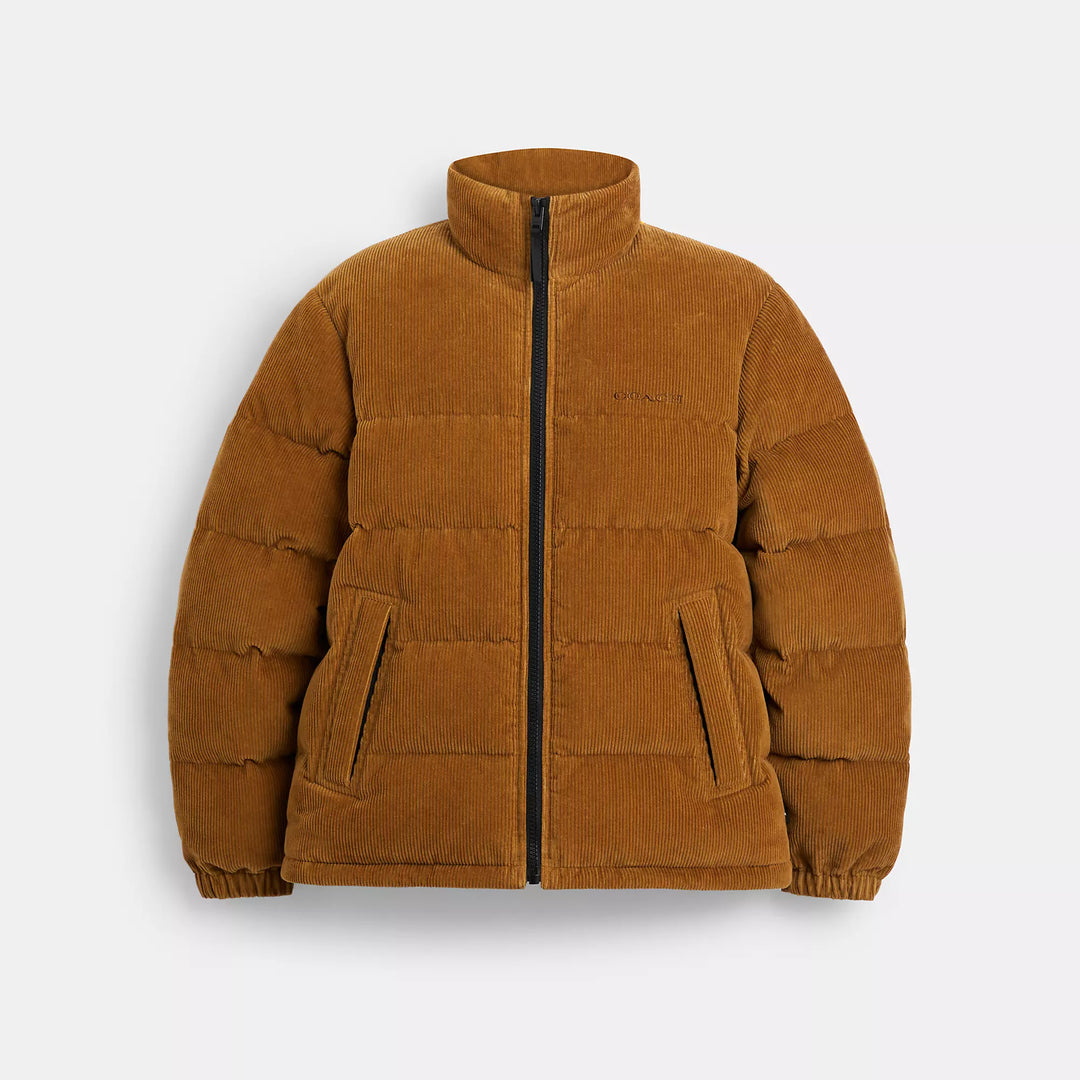 Coach Outlet Corduroy Down Jacket | ShopSimon