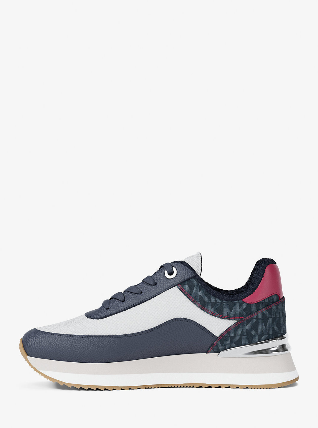 Michael Kors Outlet Hattie Mixed-Media Trainer | ShopSimon