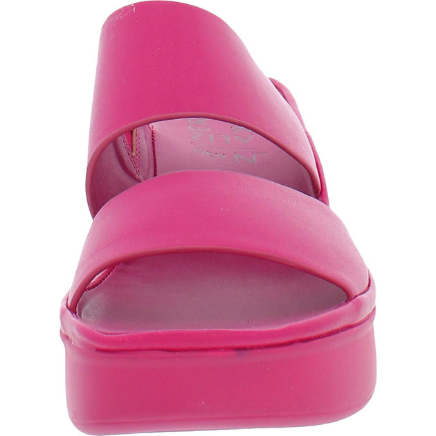 Naturalizer Genn-Rally Womens Padded Insole Solid Slide Sandals | ShopSimon