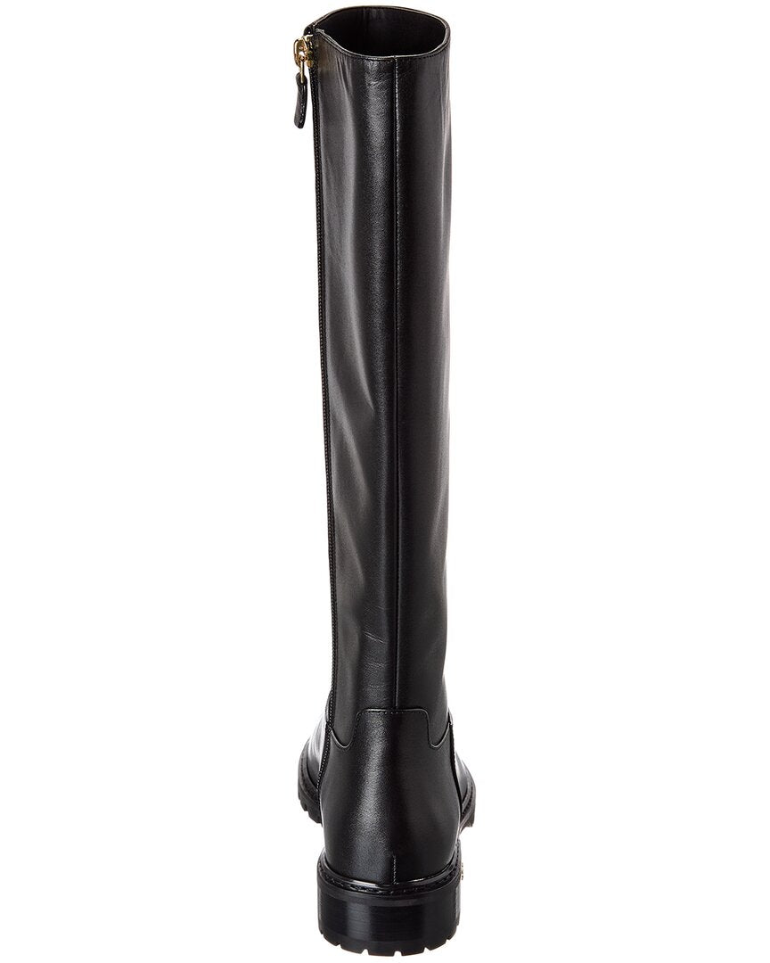Stuart Weitzman City Zip Leather Knee-high Boot | ShopSimon