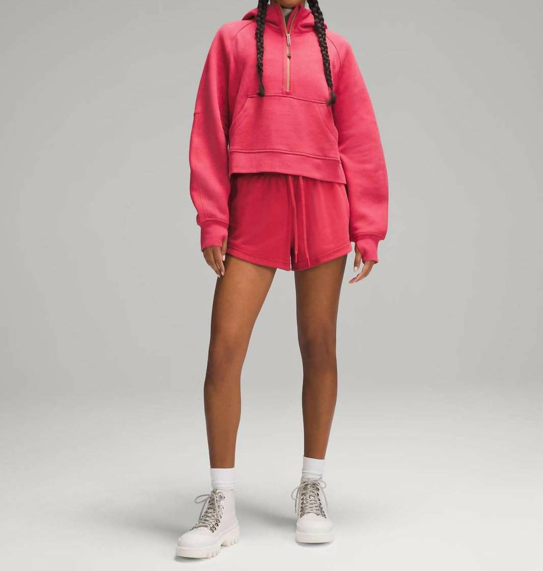 lululemon Scuba Oversized Half-Zip Hoodie In Vintage Rose | ShopSimon