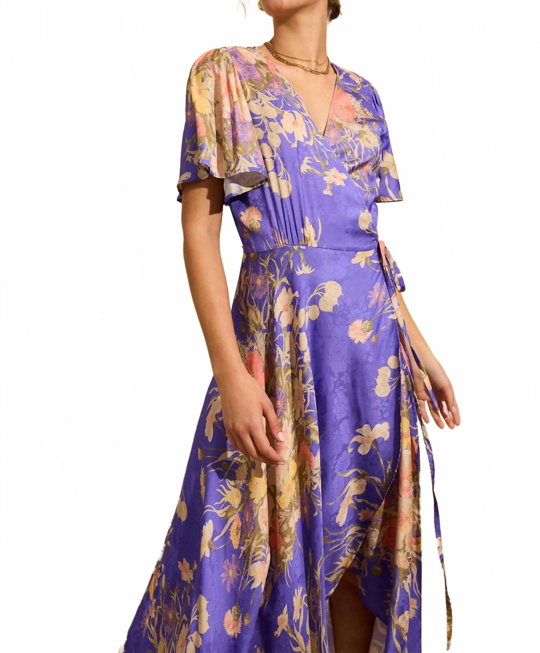 auguste stevie maxi dress Auguste the Label Kirby Wrap Maxi Dress In Lavender