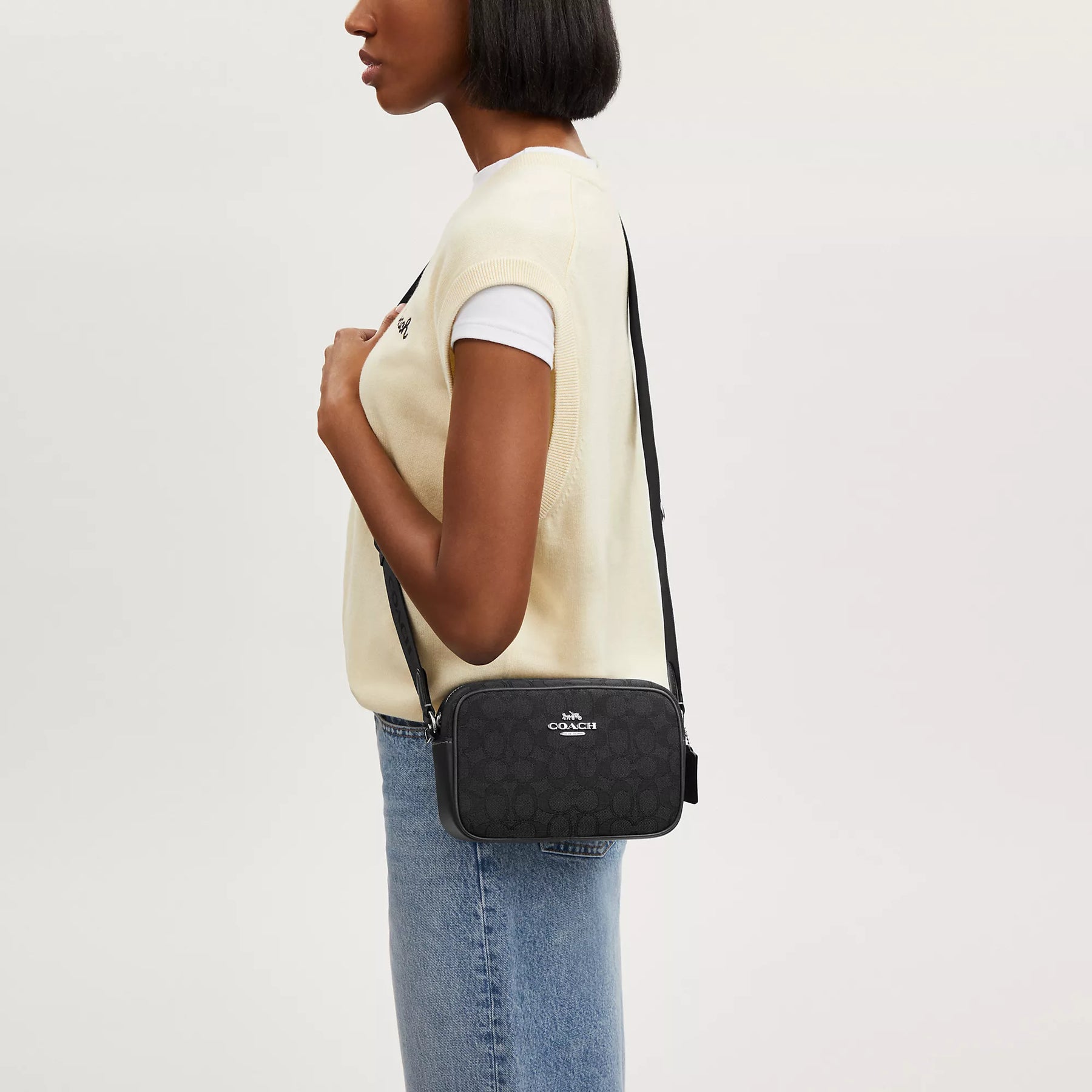Coach Outlet Mini Jamie Camera Bag In Signature Jacquard
