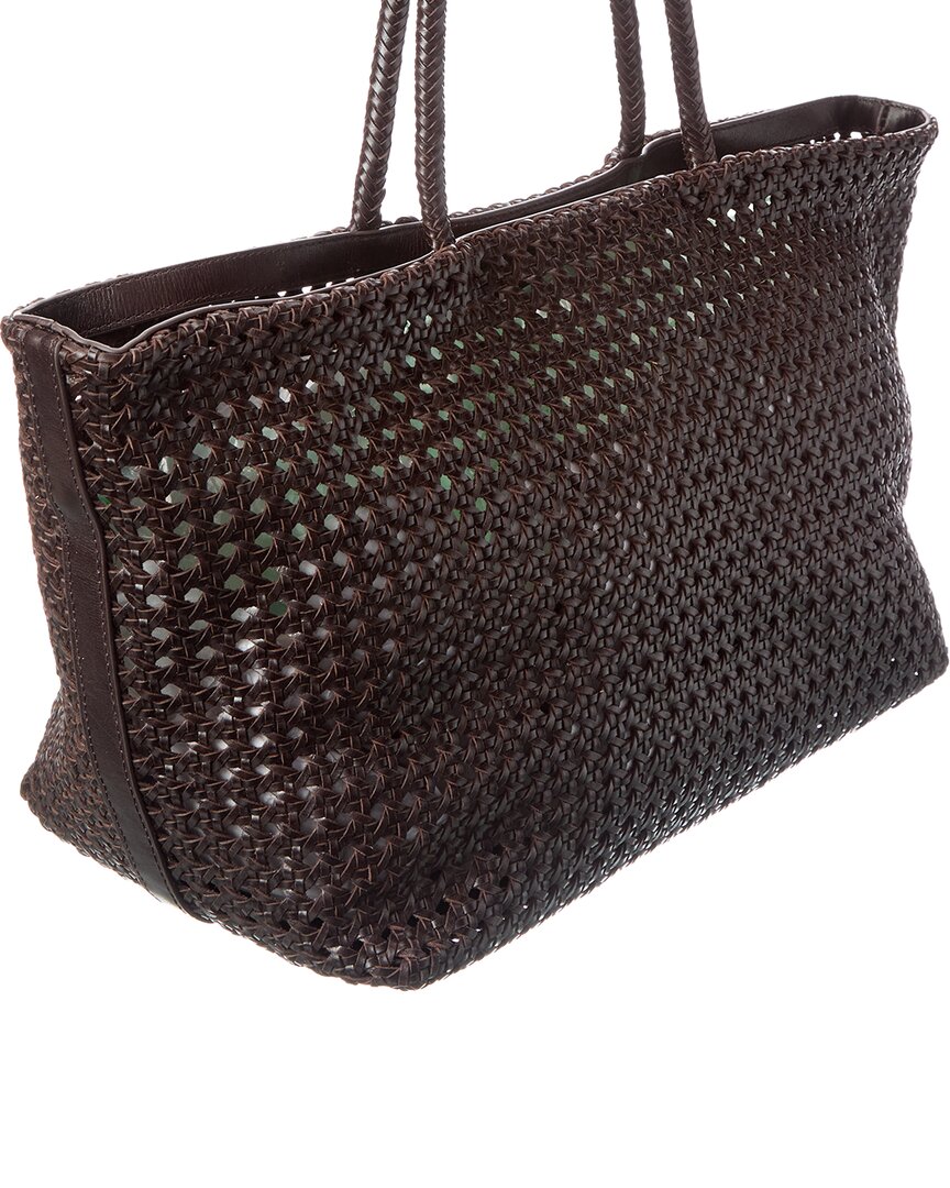 Madewell Large Leather Caning Tote | ShopSimon