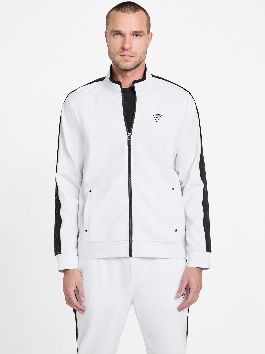 Guess Factory Ismael Logo-Tape Jacket | ShopSimon
