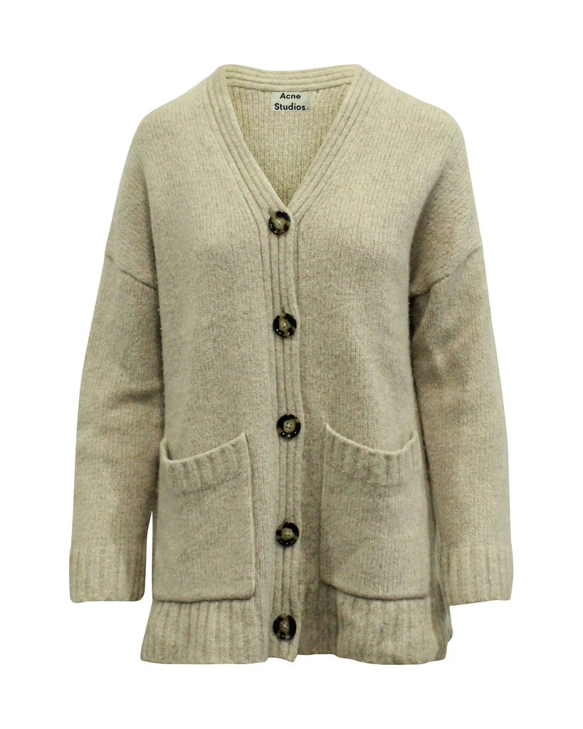 トップス Acne Studios wool knit cardigan beige Acne Studios Yak Wool Cardigan | Liberty