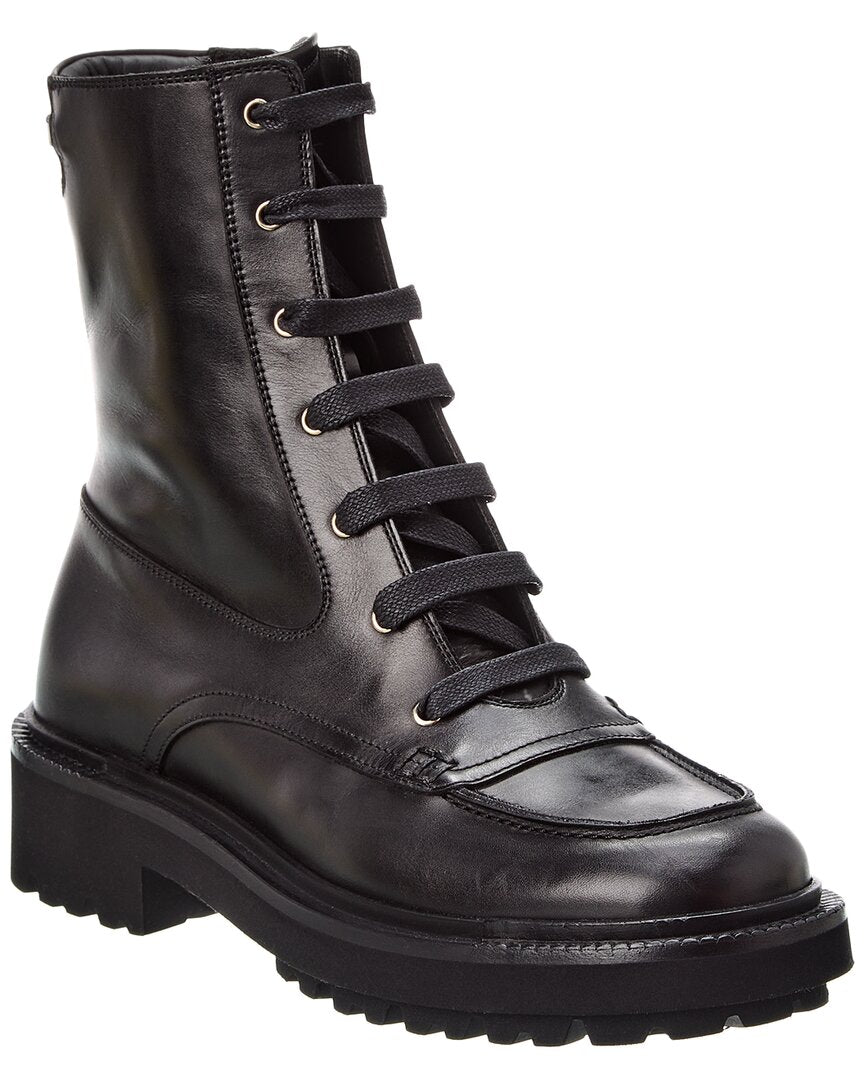 Salvatore Ferragamo Ferragamo Orlando Leather Boot | ShopSimon