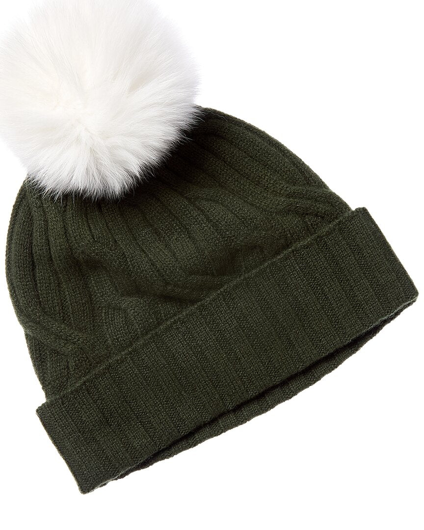 Hannah Rose Wide Cable Cashmere Hat | ShopSimon display picture 2