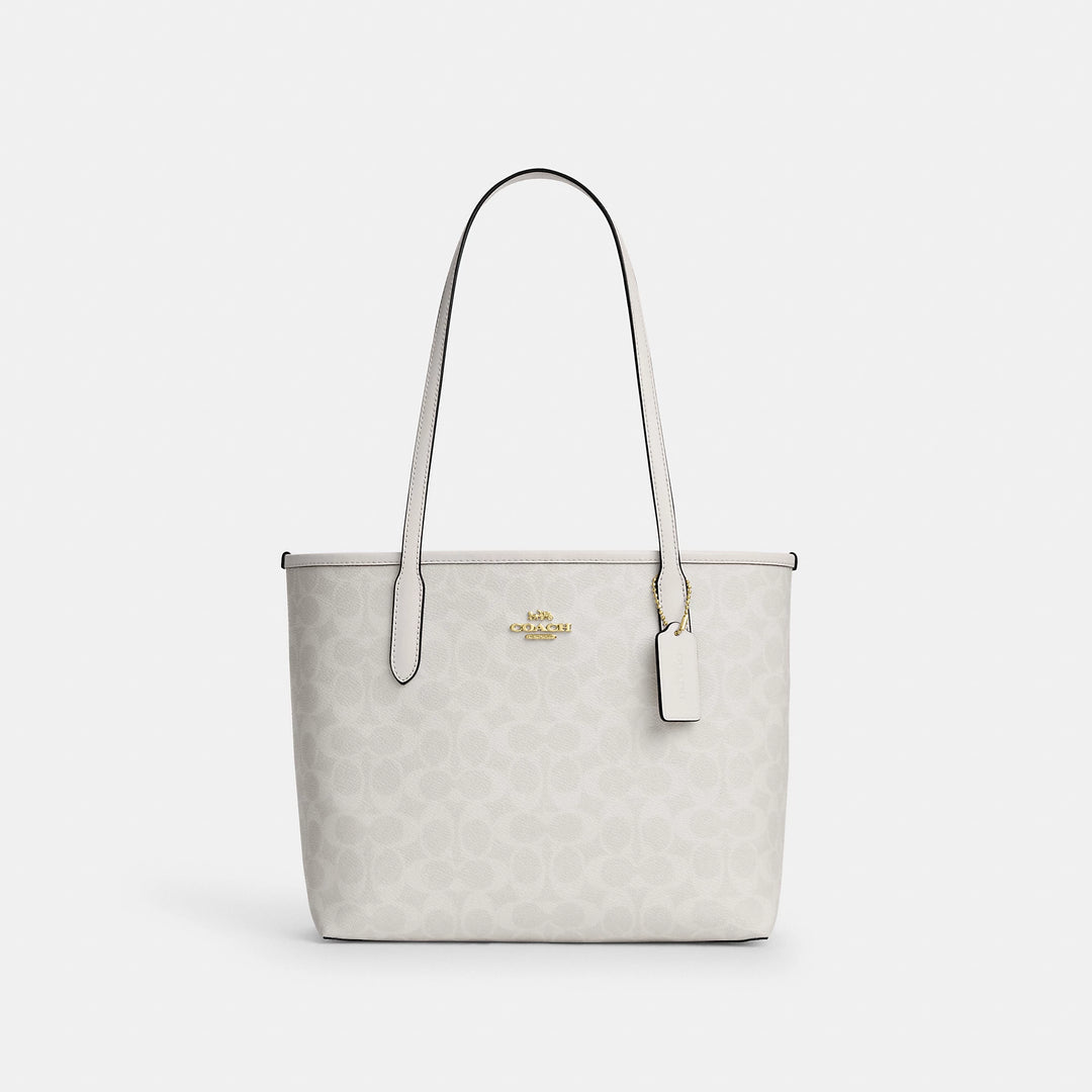 Coach Outlet Medium City Tote Bag In Signature Canvas | ShopSimon