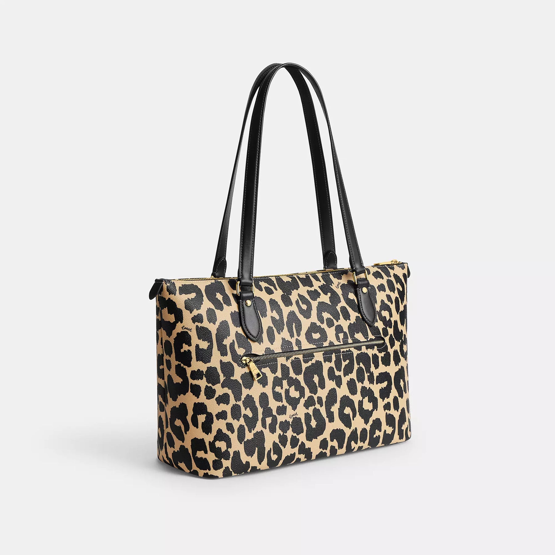 Coach Outlet Gallery Tote Bag With Leopard Print | ShopSimon
