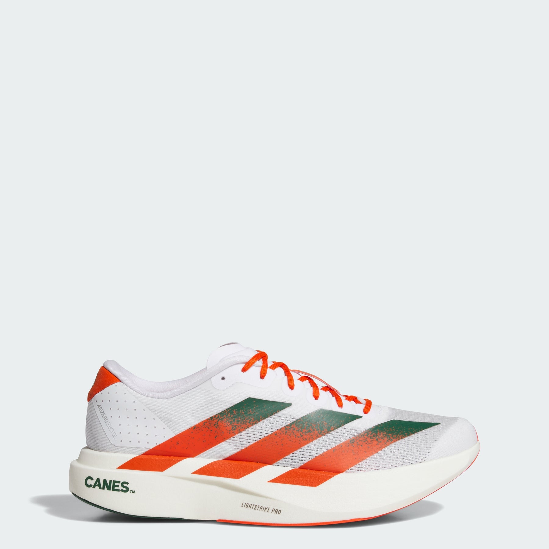 adidas Men's Miami Hurricanes Adizero Evo Sl Shoes | ShopSimon