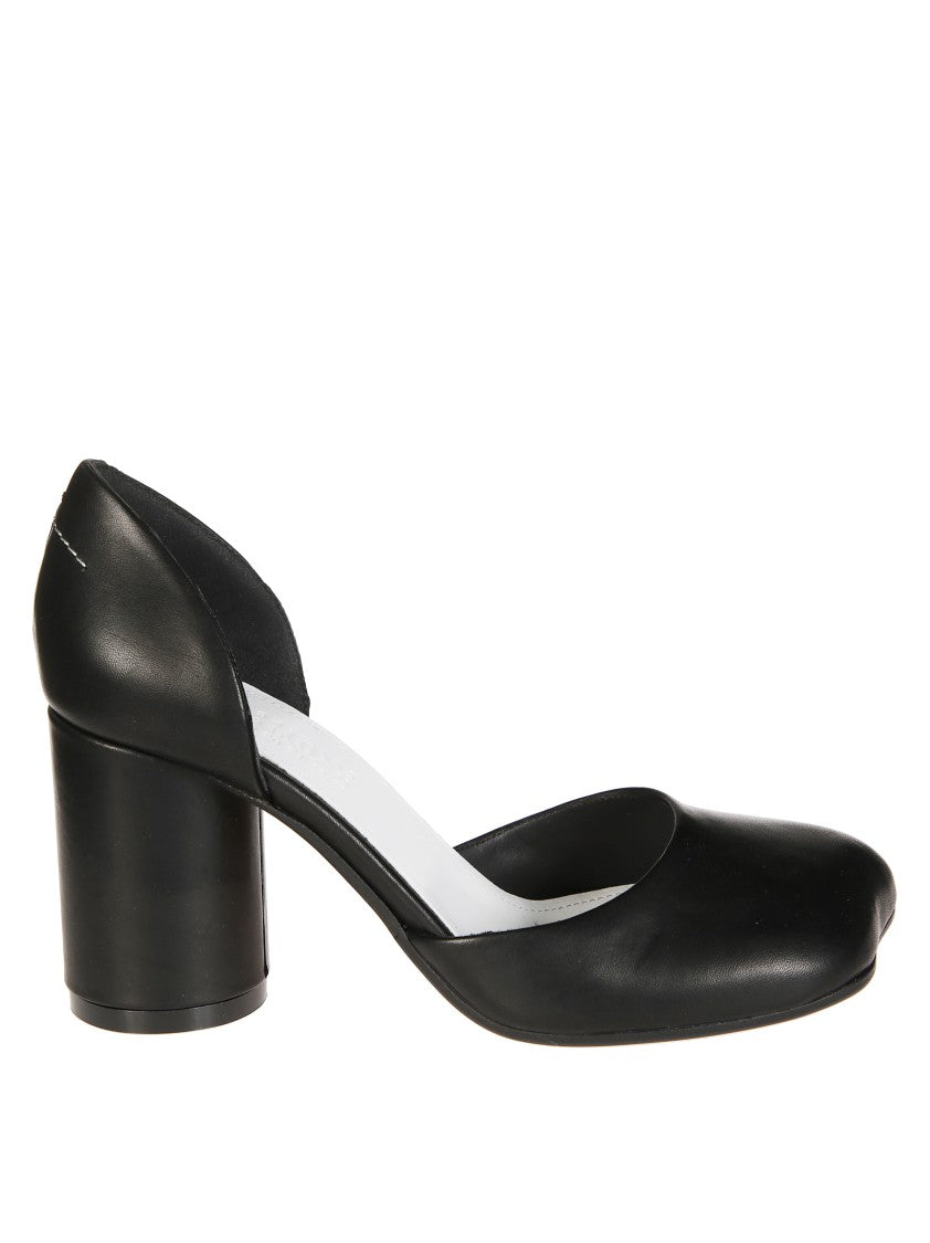 パンプス Mm6 By Maison Margiela Chunky Heel Pumps With Distinctive Mm6 By Maison Margiela Chunky Heel Pumps With Distinctive